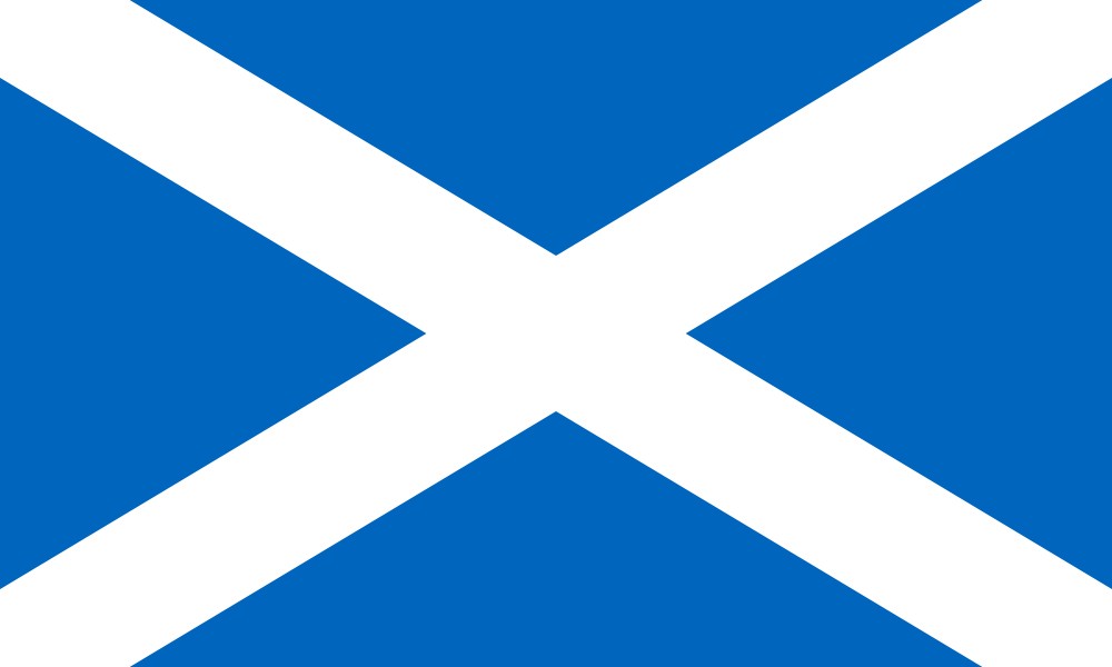 An image of the Scottish flag